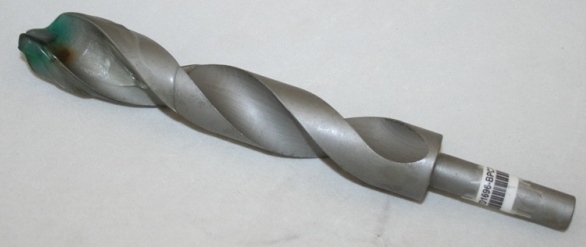 TWIST DRILL, 1" DIA, 6" TWIST, BRAD POINT, CARBIDE TIPPED, 1/2 SHANK, 8-1/4 OAL. THUMBNAIL