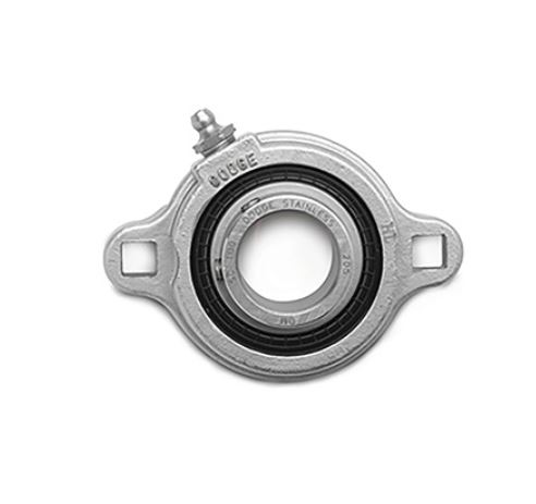 Bearing, FB 160 X 5/8", 2 Square Hole Mount, Setscrew Locking Relube THUMBNAIL