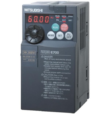3HP, FR-E720-110SC-NA, 240VAC 3Ph In/Out, 2.2KW., Mitsubishi Series VFD THUMBNAIL