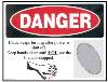 Label, Danger, 979-2 Saw Blade THUMBNAIL