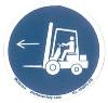 Label, Forklift Point Left, 2.25" Base THUMBNAIL