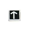 Plastic Engraved Label, Directional Arrow, Beveled Edges, 1/2" x 1/2" THUMBNAIL