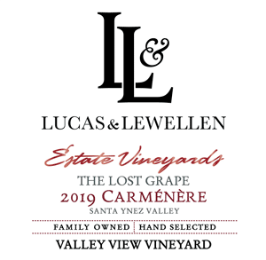 Front label Lucas & Lewellen Carmenere THUMBNAIL