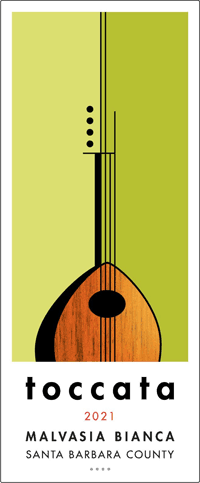 Toccata Malvasia Bianca front label - Santa Barbara County THUMBNAIL
