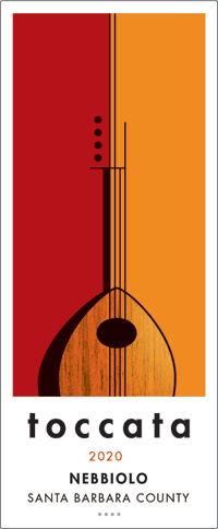 Santa Barbara Nebbiolo front label - Toccata MAIN