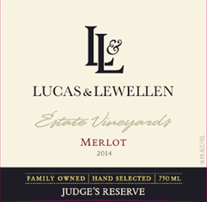 Lucas & Lewellen Judge's Reserve Merlot front label MAIN