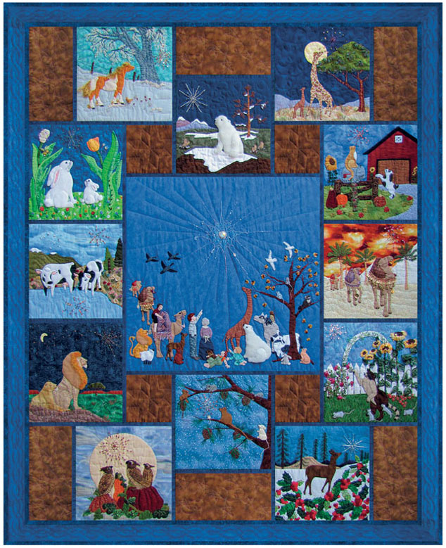 Piecemakers 2011 Calendar Quilt — "All Eyes Shall Behold His Glory