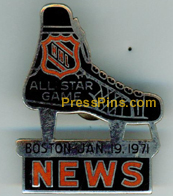 1971 NHL All-Star Press Pin MAIN