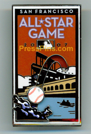 2007 San Francisco All Star Press Pin MAIN