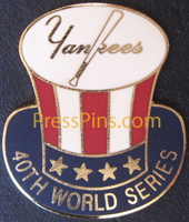 2009 New York Yankees World Series Press Pin MAIN