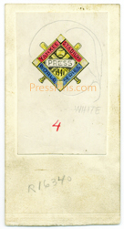 1941 Yankees Original Press Pin Artwork SWATCH