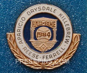 1984 Hall of Fame Press Pin MAIN