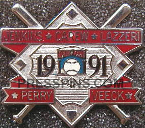 1991 Hall of Fame Press Pin MAIN