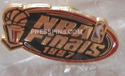 1997 NBA Finals Press Pin MAIN