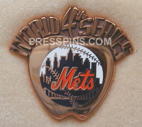 2000 New York Mets World Series Press Pin MAIN