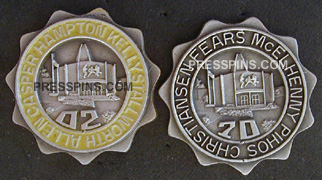 1970/2002 Pro Football Hall of Fame Press Pins MAIN