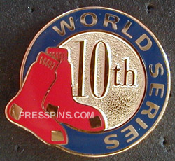 2004 Boston Red Sox World Series Press Pin LARGE