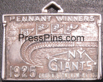 1925 New York Giants Sterling Silver Season Pass MAIN