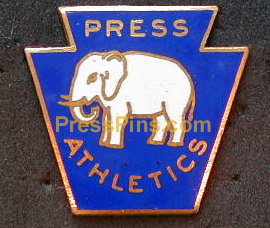 1929 Philadelphia Athletics World Series Press Pin MAIN