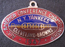 1947 All-America Conference Press Pin MAIN