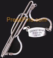 1950 Orange Bowl Press Tie Bar SWATCH