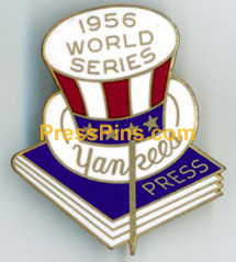 1956 New York Yankees World Series Press Pin MAIN