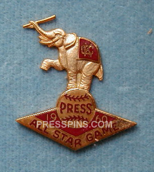 1960 Kansas City All-Star Press Pin MAIN