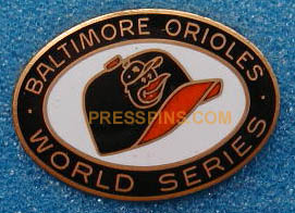 1969 Baltimore Orioles World Series Press Pin MAIN
