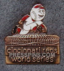 1970 Cincinnati Reds World Series Press Pin MAIN