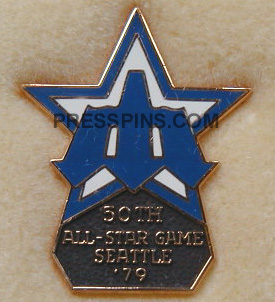 1979 Seattle All-Star Press Pin MAIN