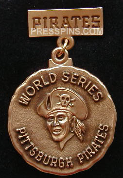 1979 Pittsburgh Pirates World Series Press Pin MAIN