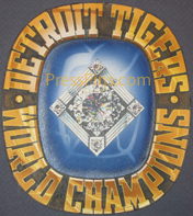 1984 Detroit Tigers World Series Original Artwork Championship Ring SWATCH