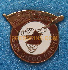 1984 San Diego Padres World Series Press Pin MAIN