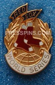 1986 Boston Red Sox World Series Press Pin MAIN