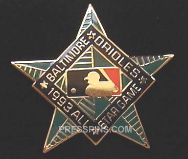 1993 Baltimore All-Star Press Pin MAIN