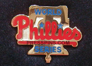 1993 Philadelphia Phillies World Series Press Pin MAIN