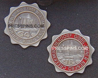 1964/1996 Pro Football Hall of Fame Press Pins MAIN