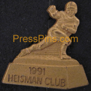1991 Heisman Club Press Pin MAIN