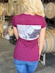 RRV-2022 Harvest T-Shirt-Burgundy (ladies) SWATCH