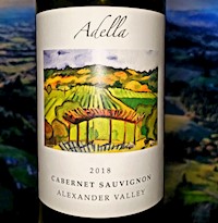 Adella Cabernet Sauvignon - Alexander Valley 2018 - $59 retail MAIN