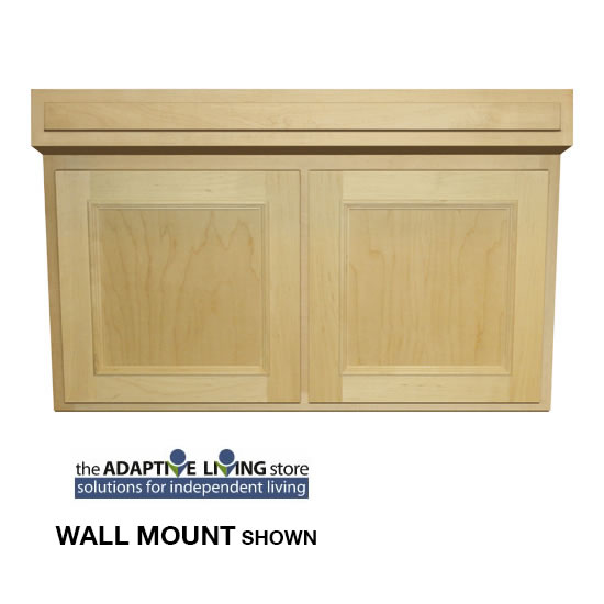 36 inch wide ADA Wheelchair Vanity MAPLE WOOD