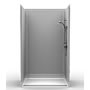 48" x 36" Transfer Shower .75" Beveled Entry, Subway Tile, Front Trench Drain SWATCH