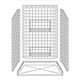 48" x 34" Barrier-Free Accessible Shower Unit .5" Threshold & Shelves SWATCH