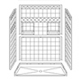 60" x 30" Barrier-Free Accessible Shower Unit .75" Beveled Entry & Shelves SWATCH