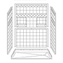 60" x 30" Barrier-Free Accessible Shower Unit .75" Beveled Entry, Shelves, End Drain SWATCH