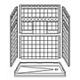 60" x 30" Barrier-Free Accessible Shower Unit 1.75" Threshold & Shelves SWATCH