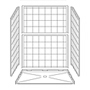 60" x 36" Barrier-Free Accessible Shower Unit .75" Beveled Entry SWATCH