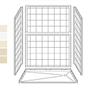 Best-Bath 60" x 36" Barrier Free Shower with End Drain THUMBNAIL