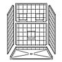 60" x 42" Barrier-Free Accessible Shower Unit 1" Beveled Entry & Shelves SWATCH