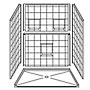 60" x 48" Barrier-Free Accessible Shower Unit 1" Beveled Entry & Shelves SWATCH